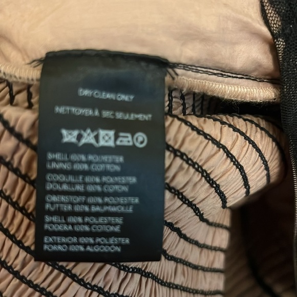 Anthropologie Sheer Puff Sleeve Ruched Black Mesh blouse Sz XL valentine days - Picture 9 of 10